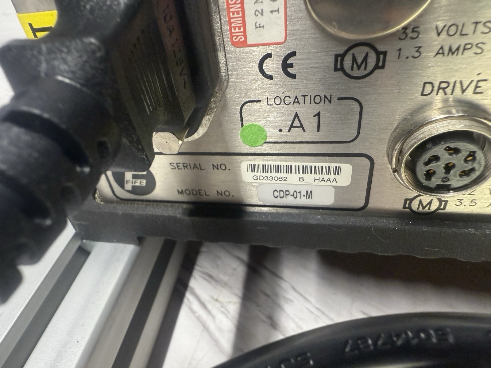 FIFE CDP-01-M Web Guide Tracking Controller Module System Unit Control Panel