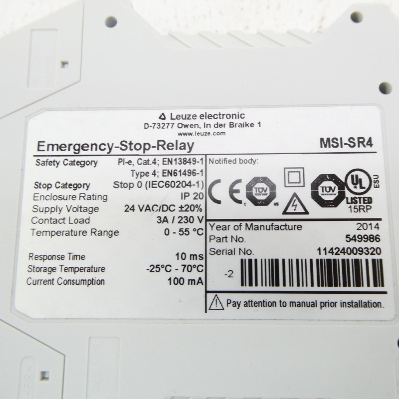 LEUZE ELECTRONIC MSI-SR4 24VAC/DC NSNP