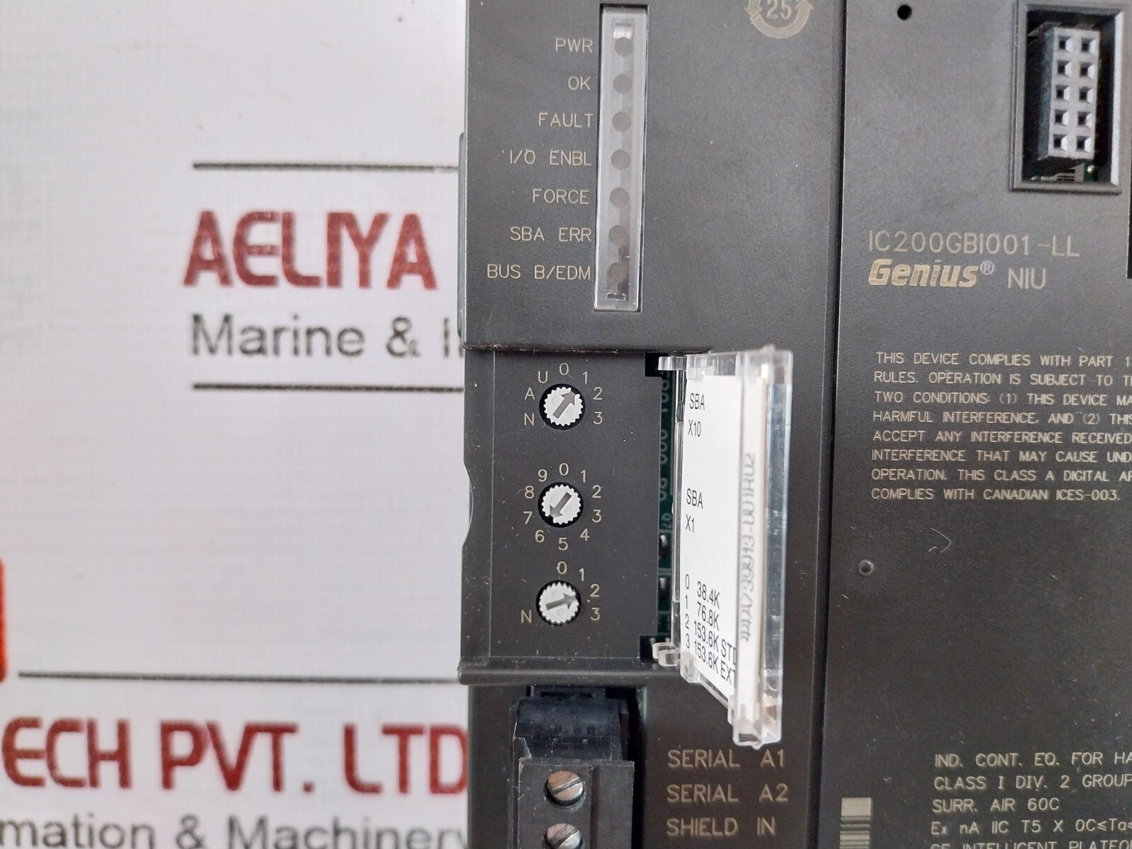 GENERAL ELECTRIC IC200GBI001-LL Network Interface Unit 44A739913-001R02