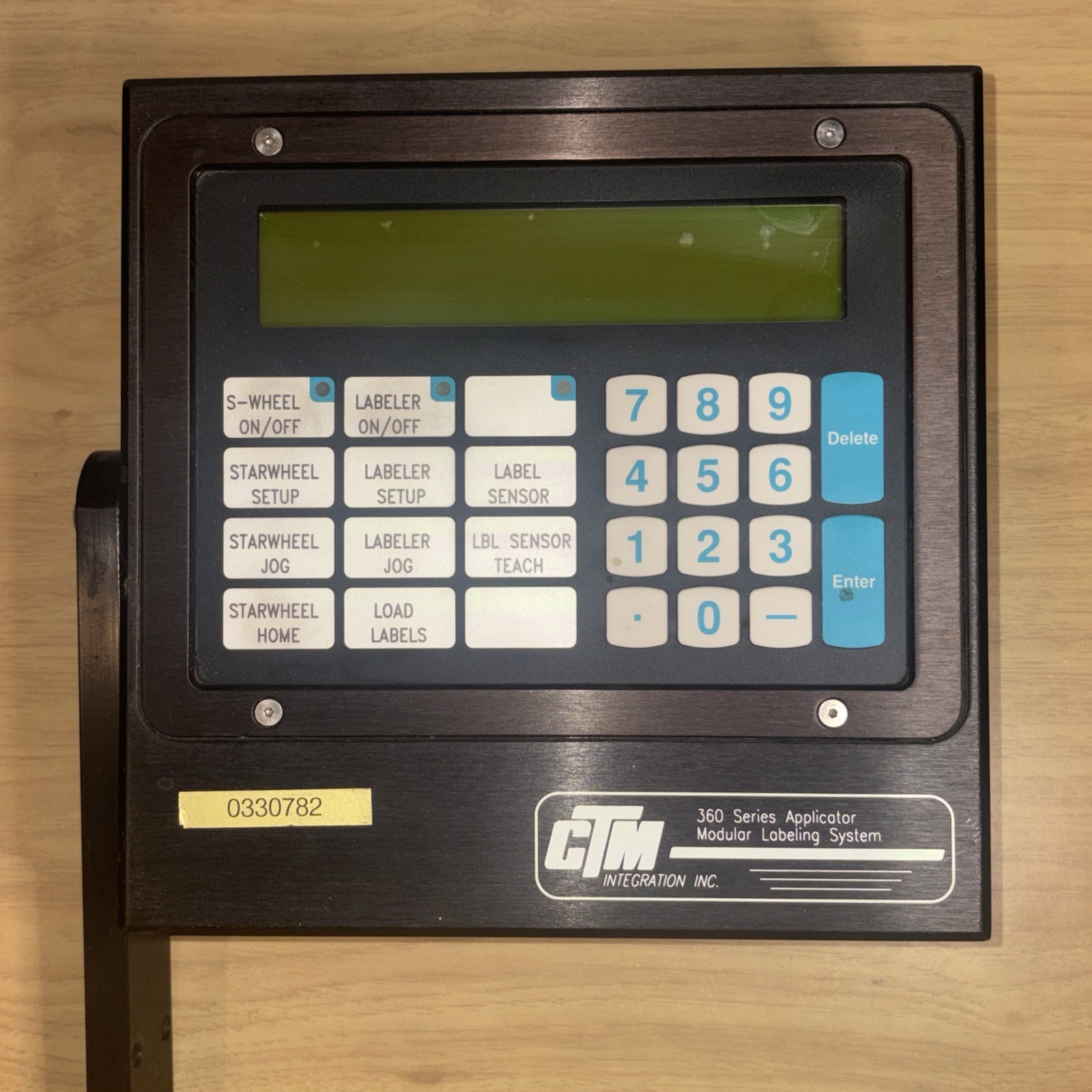 CTM Integration 360 Series Operator Interface HMI Label Applicator Control Panel