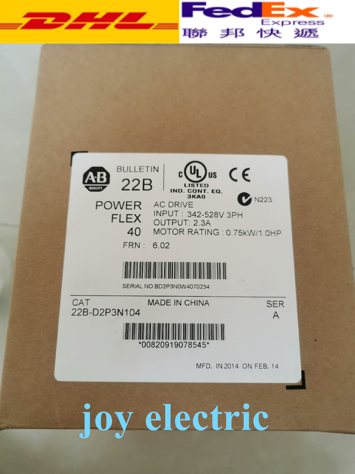 1PCS NEW Sealed 22B-D2P3N104 /A Powerflex 40 AC Drive 22B-D2P3N104 /A Fastship