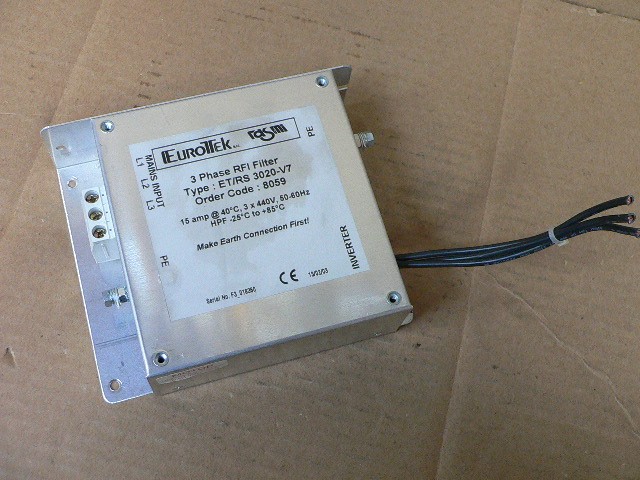 Eurotek Et/Rs 3020-V7 3 Phase Rfi Filter