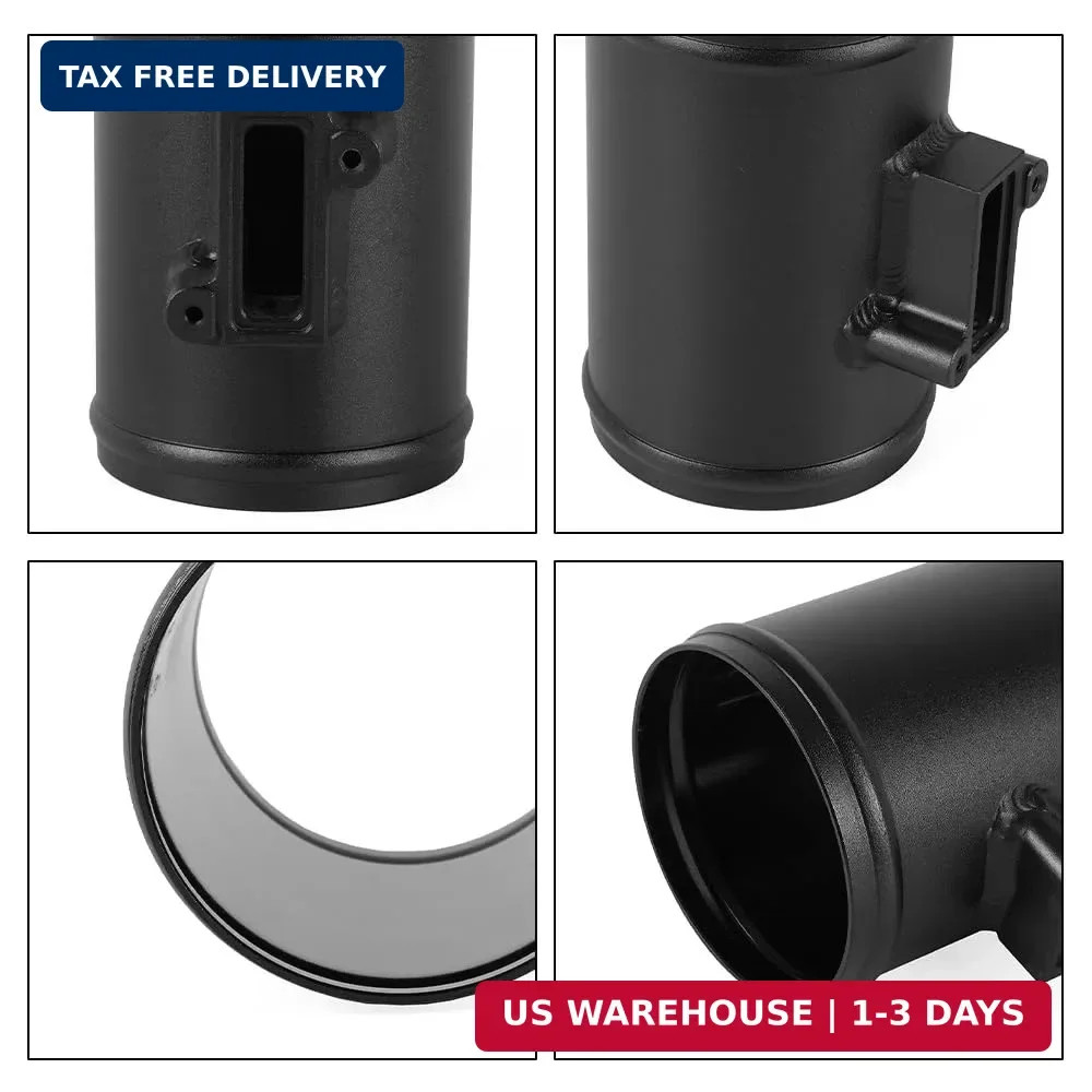3″ MAF Sensor Adapter Air Flow Meter Base Universal Intake Black