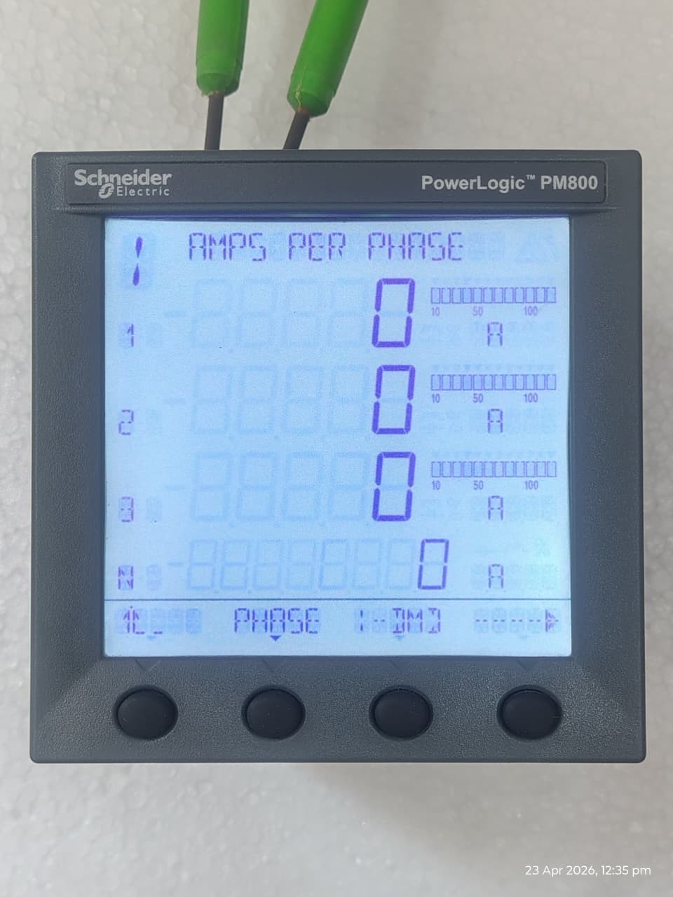 Used Schneider PM820MG PowerLogic PM800 Power Meter 800 with Display Free Ship
