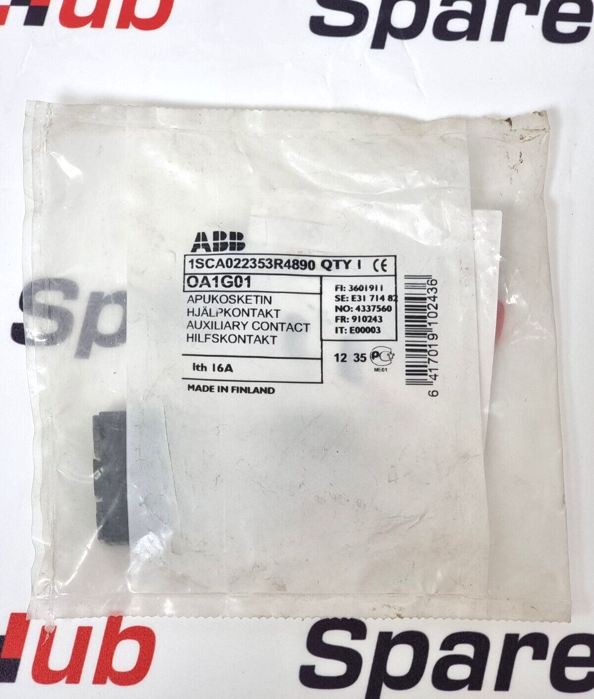 ABB OA1G01 Auxiliary Contact 1SCA022353R4890 (12Pcs in 1 lot)