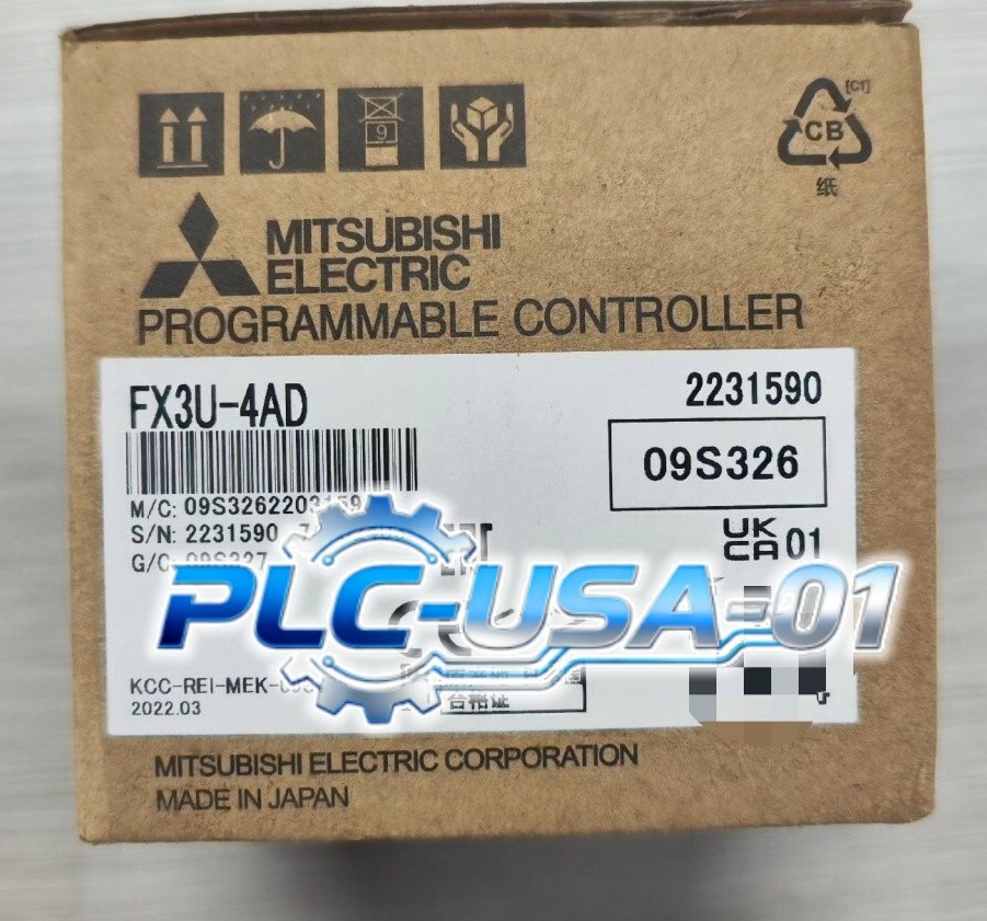 1PCS Brand New Mitsubishi FX3U-4AD PLC Module FX3U4AD Fast shipping