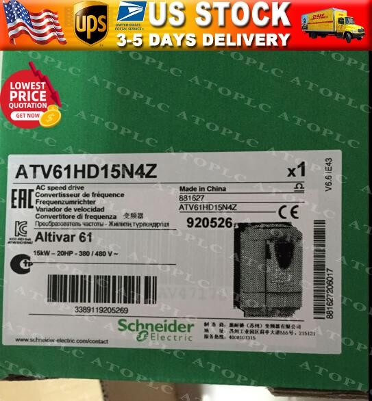 1PC Schneider ATV61HD15N4Z Inverter ATV61HD15N4Z New In Box Fast Shipping