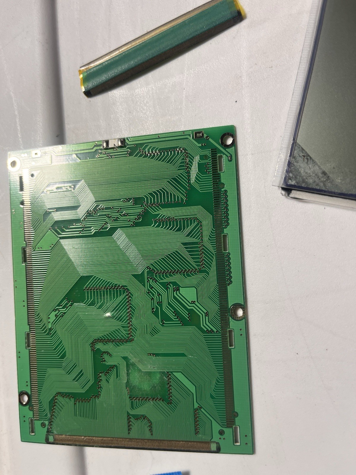 Vintage TFT Display Panel assembly with PCB board, gold plated display backplane