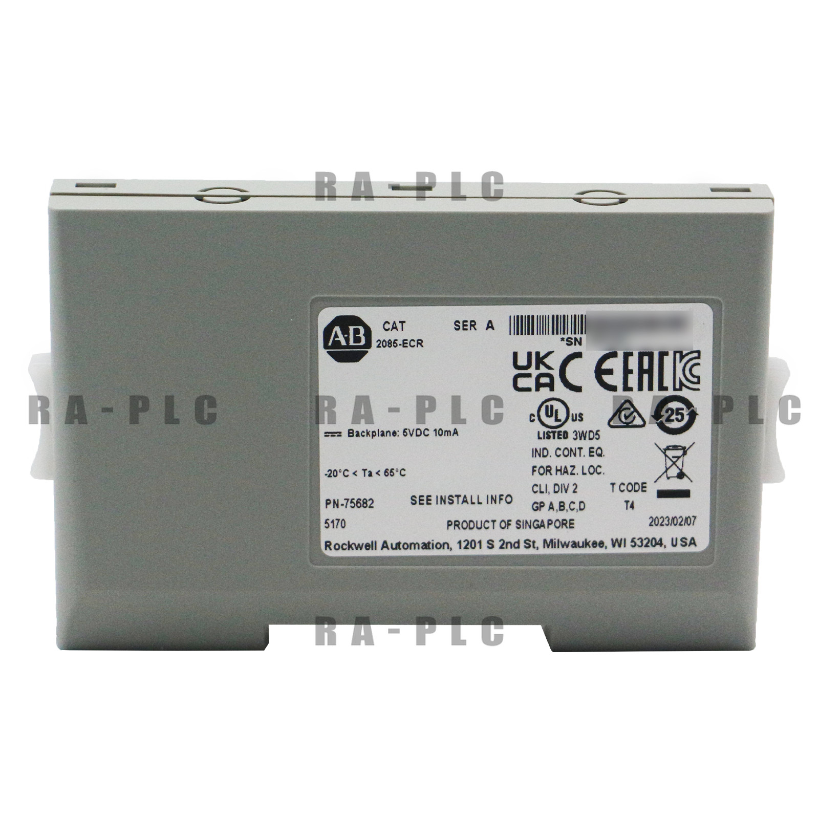 New AB 2085-ECR Micro800 Expansion Module End Cap Allen Bradley