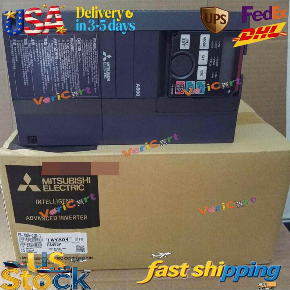 One New Mitsubishi FR-A820-2.2K-1 Inverter FRA8202.2K1 Expedited Shipping