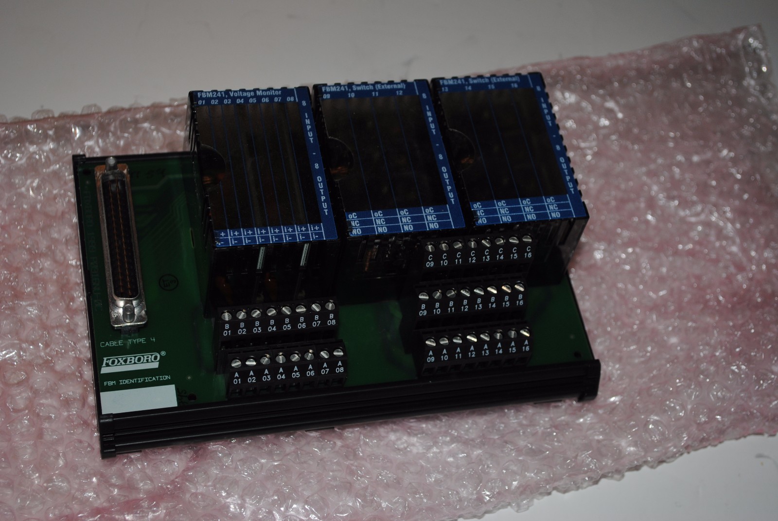 P0916AS FOXBORO FBM241 VOLTAGE MONITOR, FBM241, SWITCH