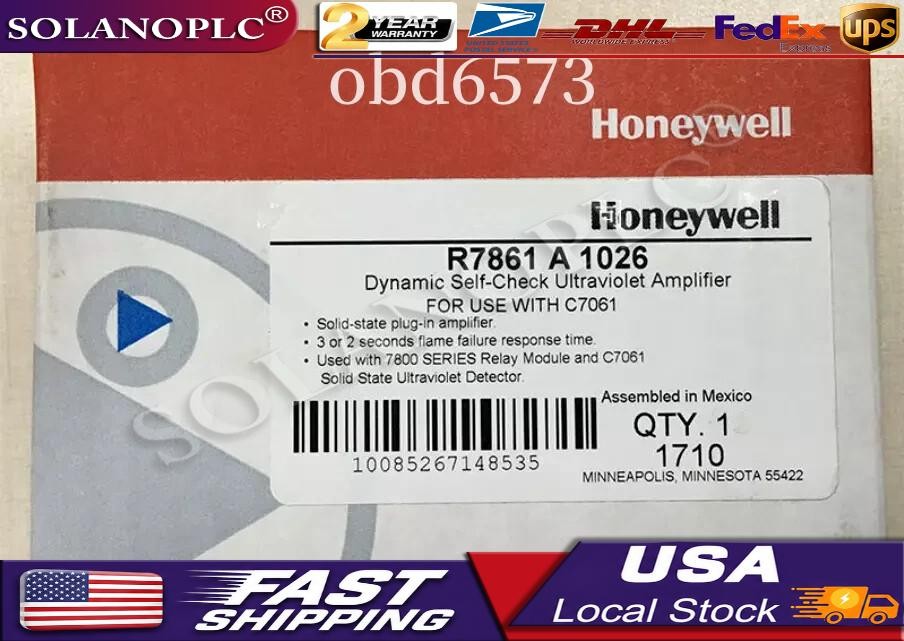1 year warranty express NEW Honeywell R7861A1026 UV flame amplifier R7861 A 1026