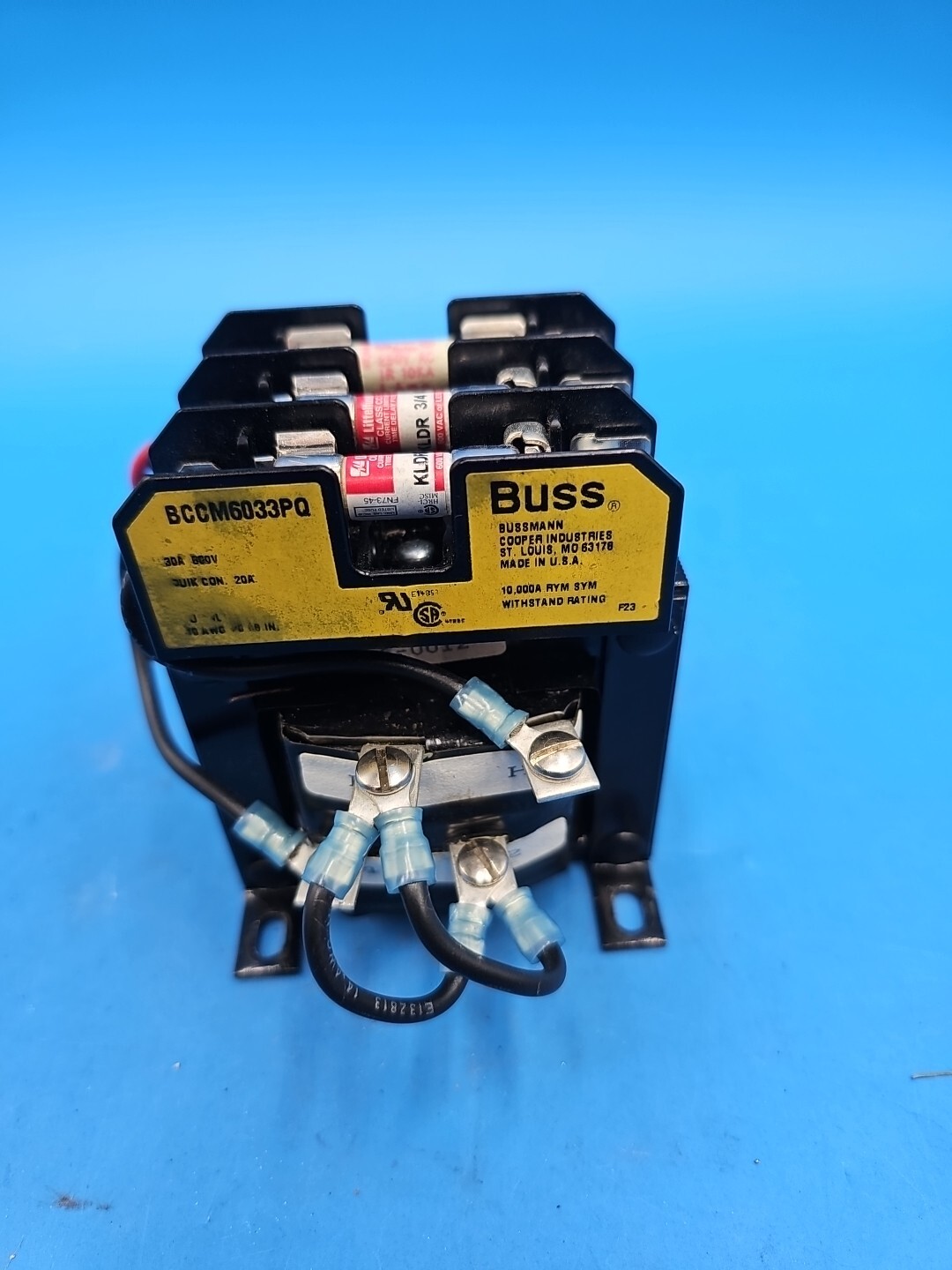 Allen Bradley 1497-N2P Control Transformer w/ Bussman BCCM6033PQ