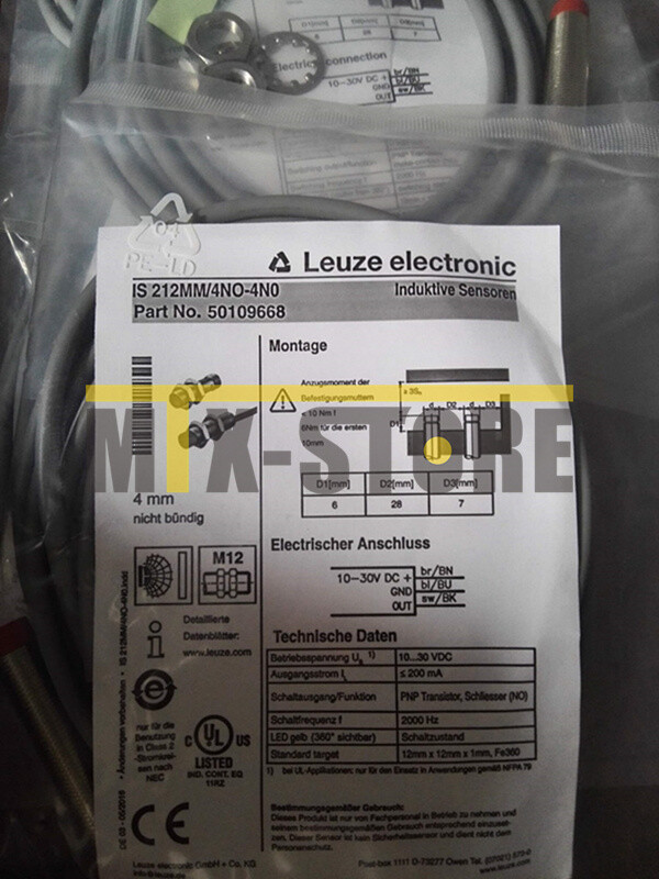 1pcs BRAND NEW ONES Leuze IS212MM/4NO-4N0