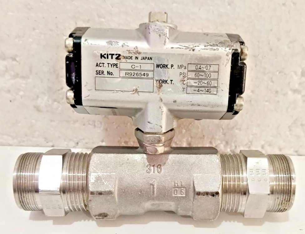 KITZ C-1 Actuator Valve Ball Valve PSI 60-100 MPa 0.4~0.7 (FREE SHIPPING)