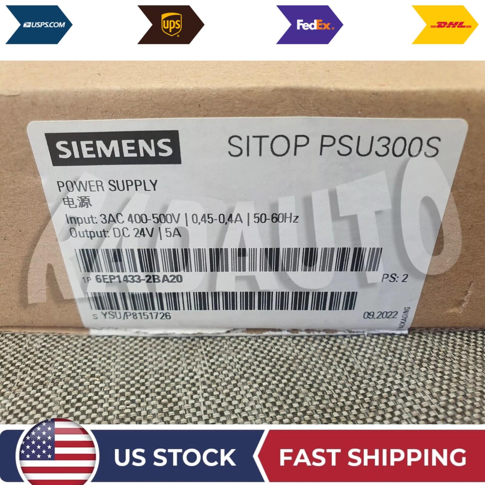 New Siemens 6EP1433-2BA20 SITOP PSU300S Stabilized Power Supply 6EP1 433-2BA20