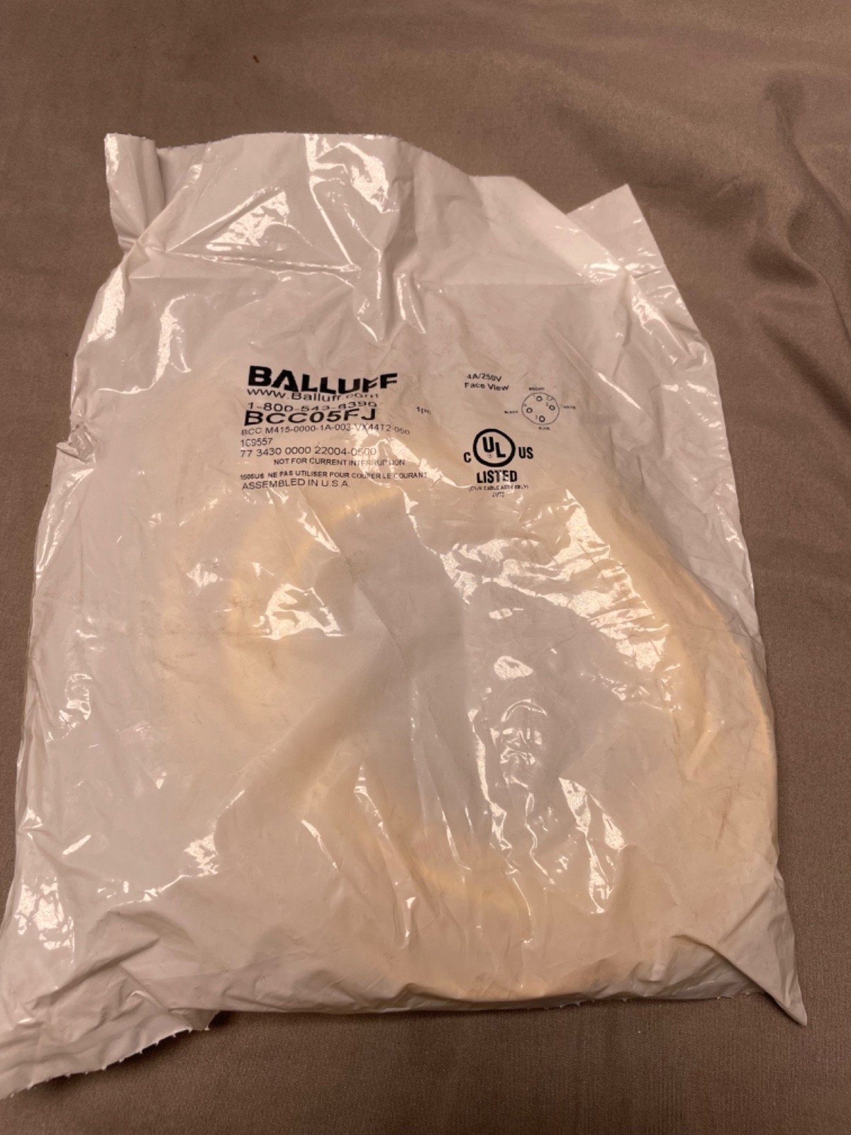 New Balluff BCC-M415-0000-1A-003-VX44T2-050 BCC05FJ. 4A, 250V
