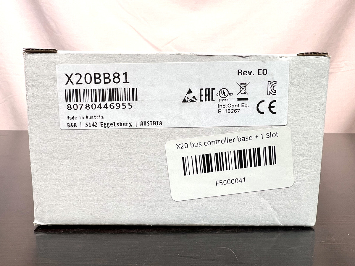 New! B&R Automation X20BB81 X20 Bus Module with Expansion Slot NIB