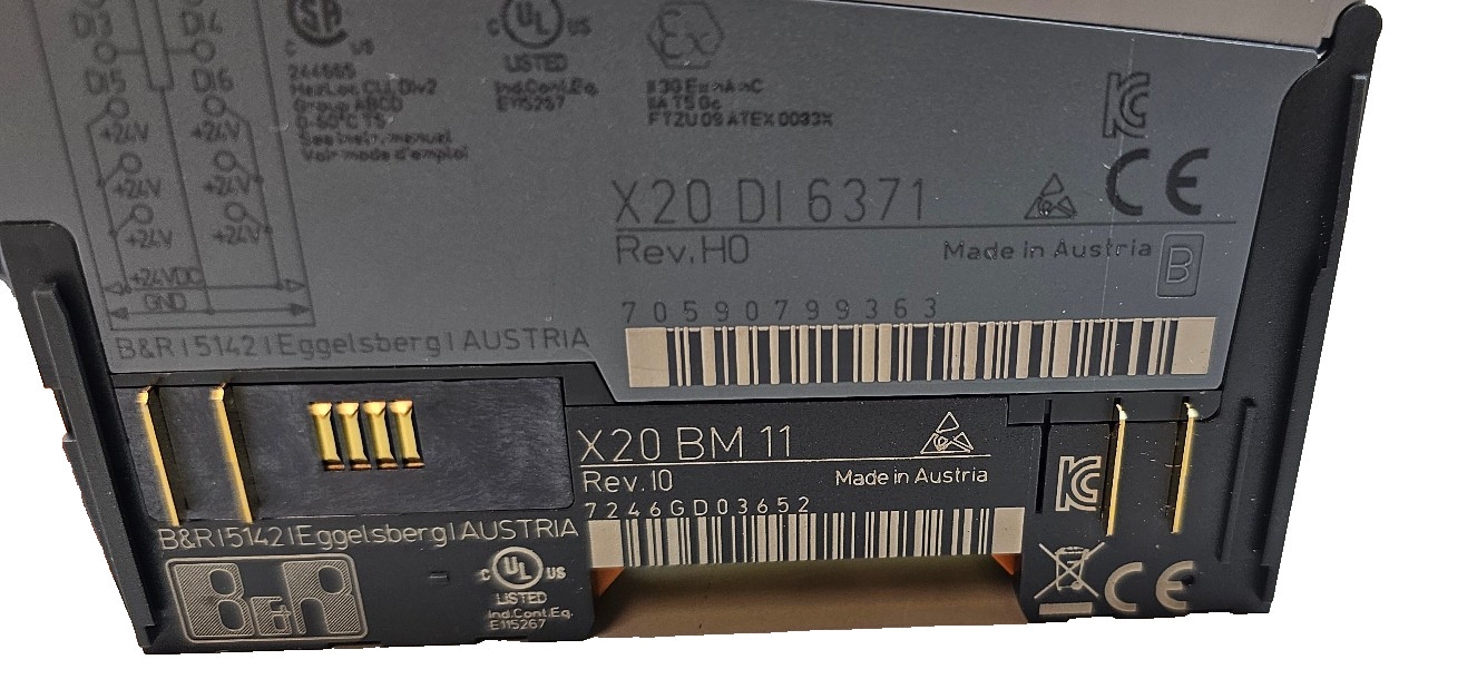 New B&R Automation X20DI6371 Digital Input Module X20 DI 6371 Rev.H0 X20BM11