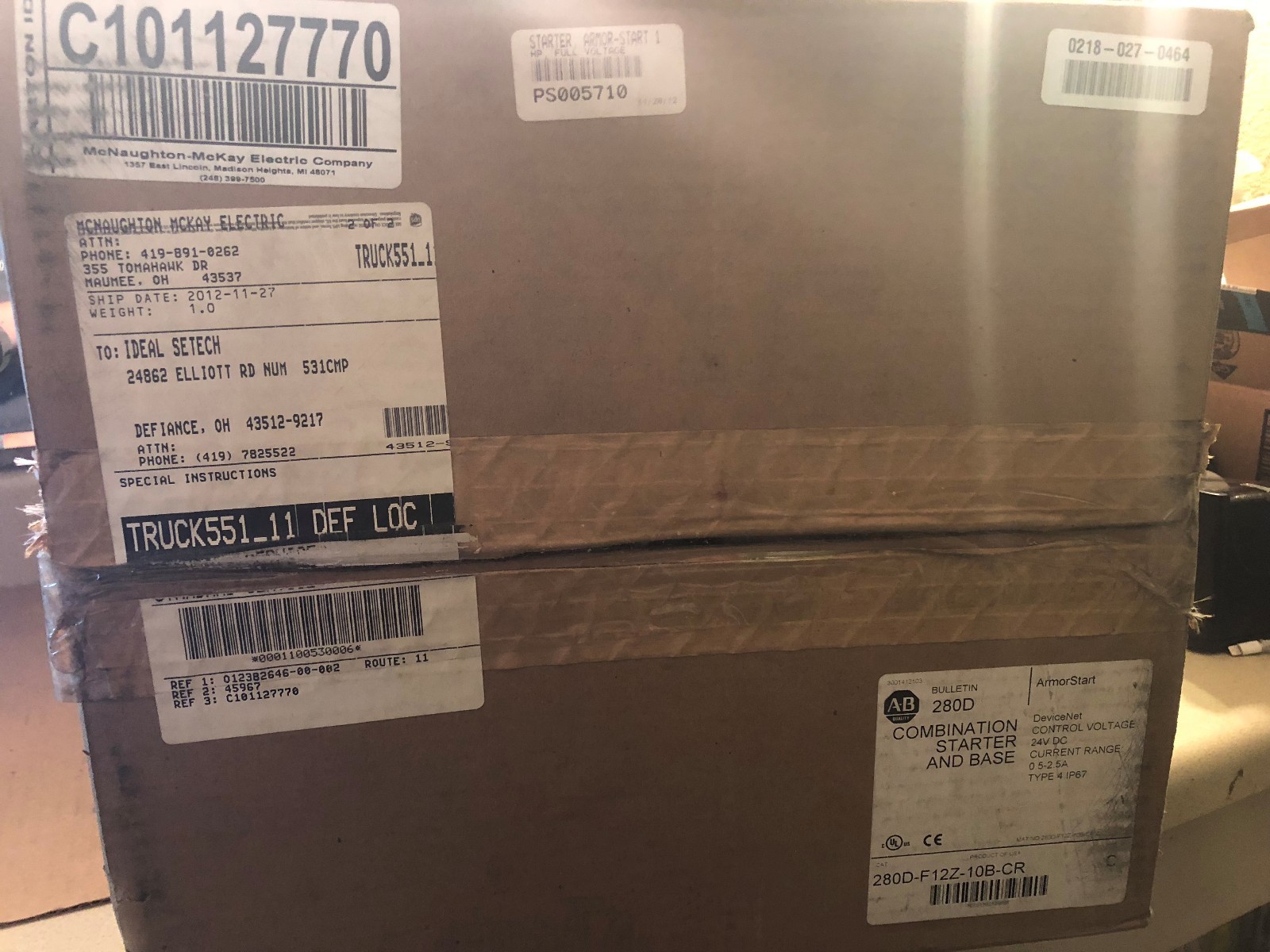 NEW 280D-F12Z-10B-CR ALLEN BRADLEY STARTER & BASE 280DF12Z10BCR SHIPS SAME DAY