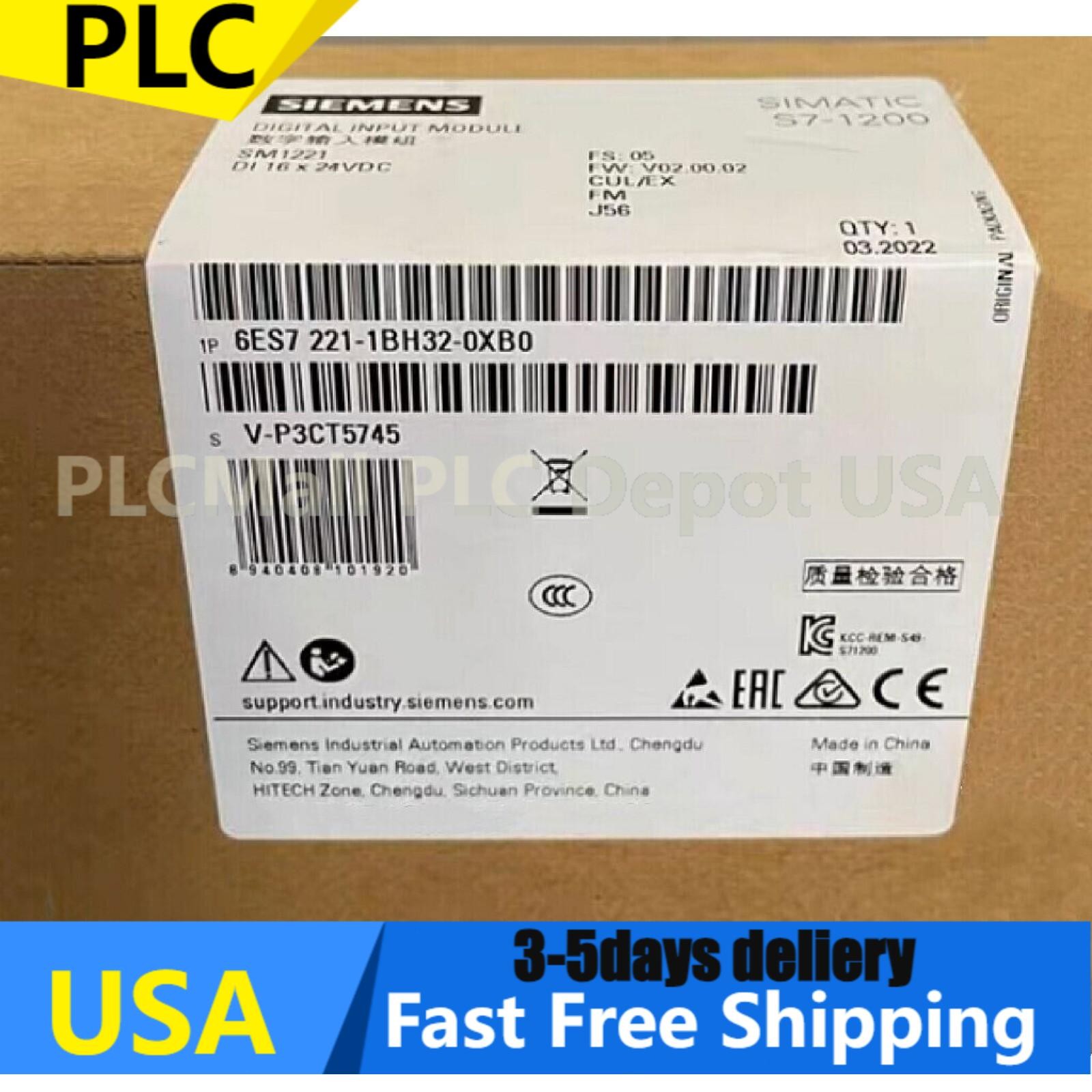 New Siemens 6ES7221-1BH32-0XB0 6ES72211BH320XB0 S7-1200 Digital input SM 1221