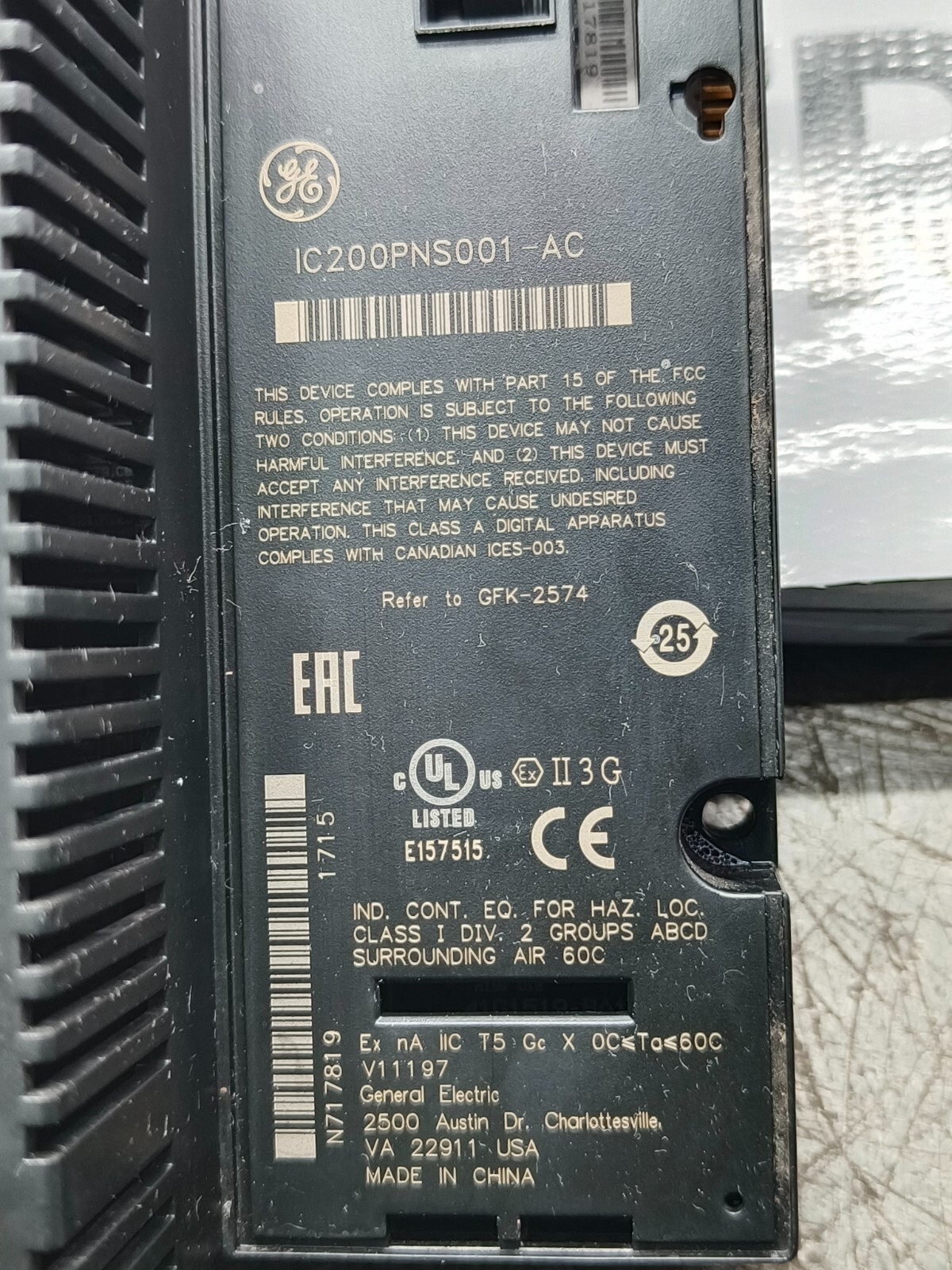 FANUC IC200PNS001-AC NETWORK INTERFACE UNIT ( USED CONDITION )