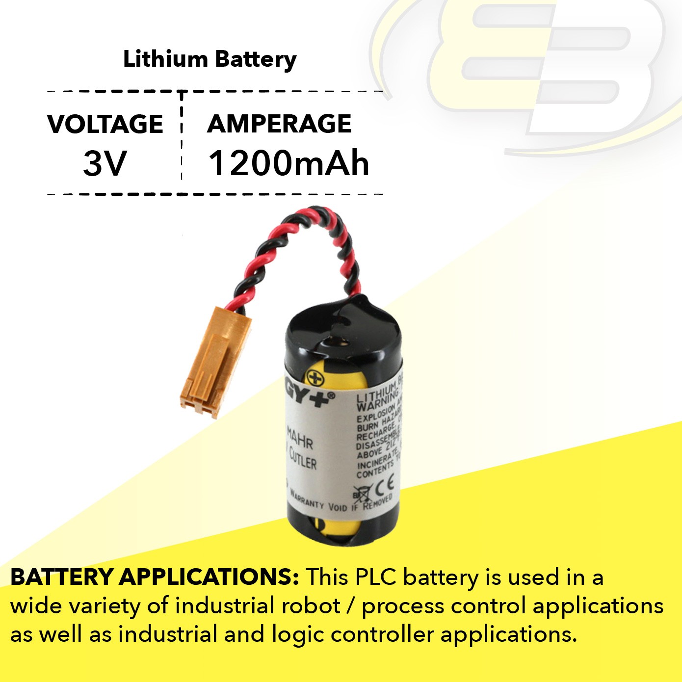 Computer Batteries For Ge Fanuc 90-20 90-30 Series Newark 94C0433