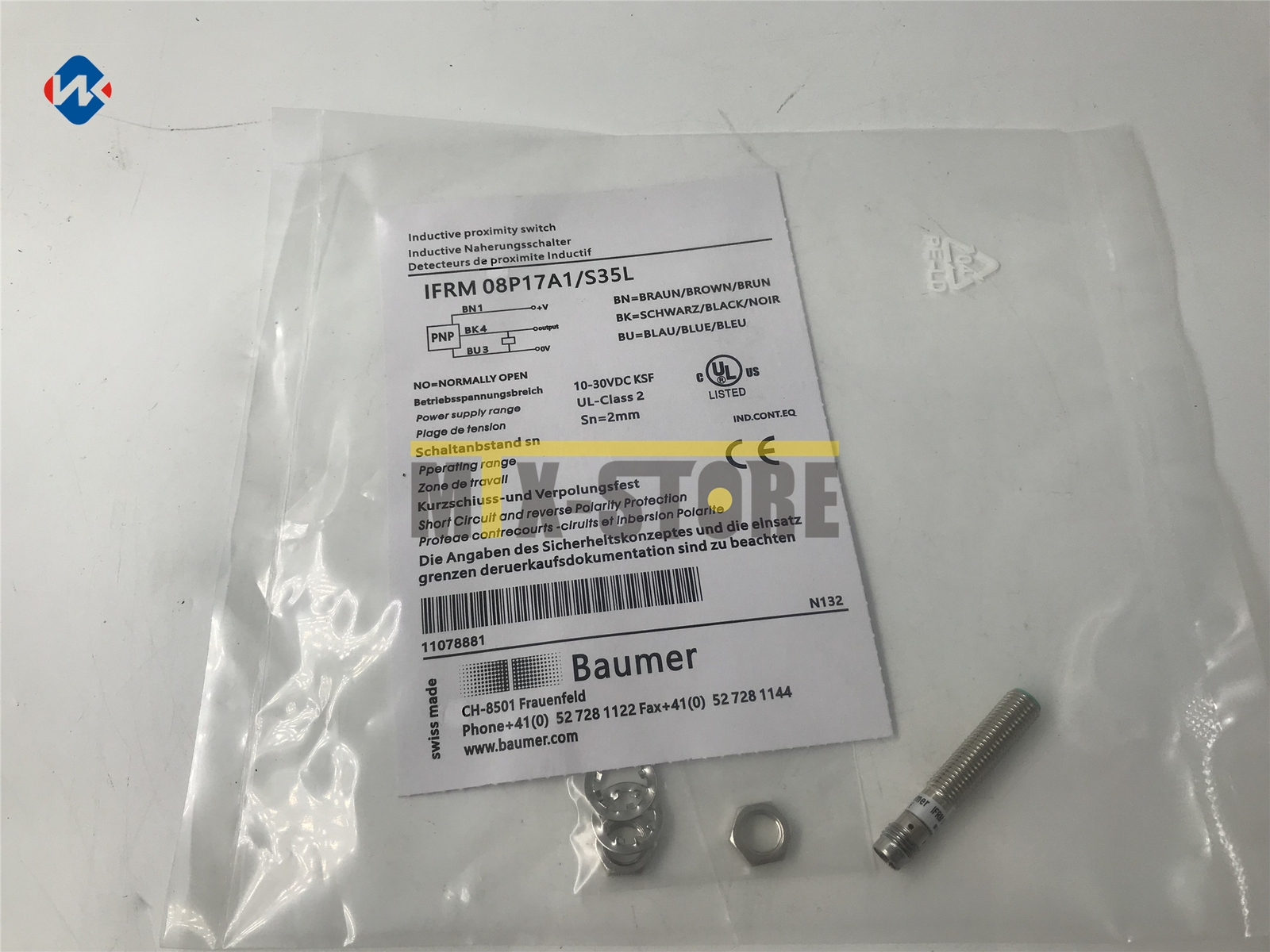 1PCS Brand New Baumer IFRM 08P17A1 / S35L08P17A1/S35L Sensor&Proximity Switch