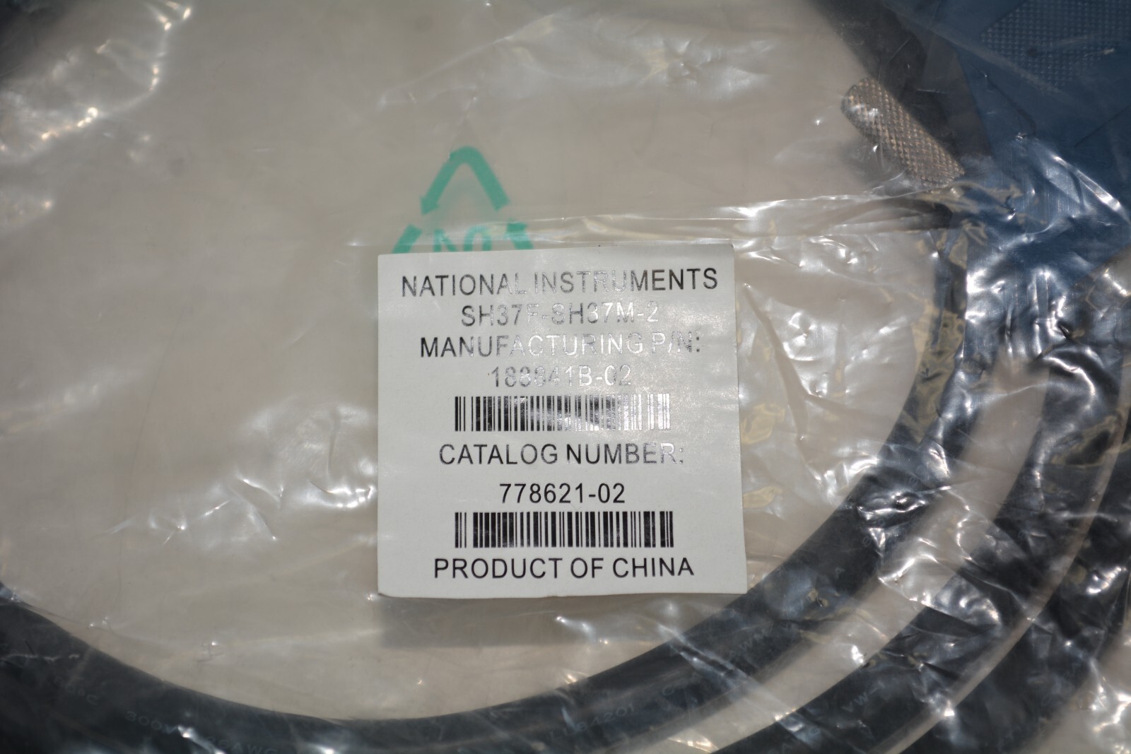 National Instruments 778621-02 I/O Cable SH37F-SH37M-2 #W1694