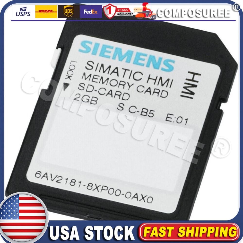 New Siemens 6AV2181-8XP00-0AX0 6AV2 181-8XP00-0AX0 SIMATIC SD memory card 2 GB