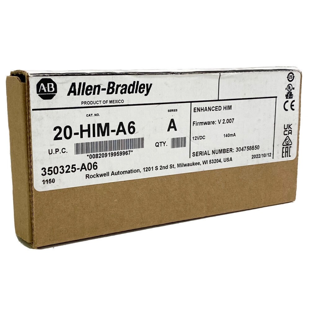 Allen Bradley 20-HIM-A6 PowerFlex HIM FW V 2.007 USA US Free Tax