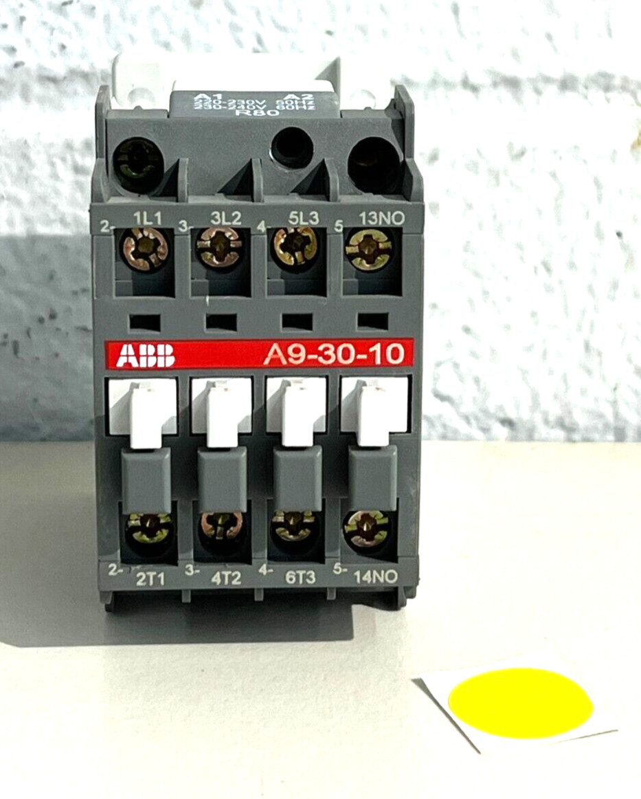 ABB A9301080 CONTACTOR 3 POLE 9 AMPS 240VAC COIL IEC RATED CONTACTOR
