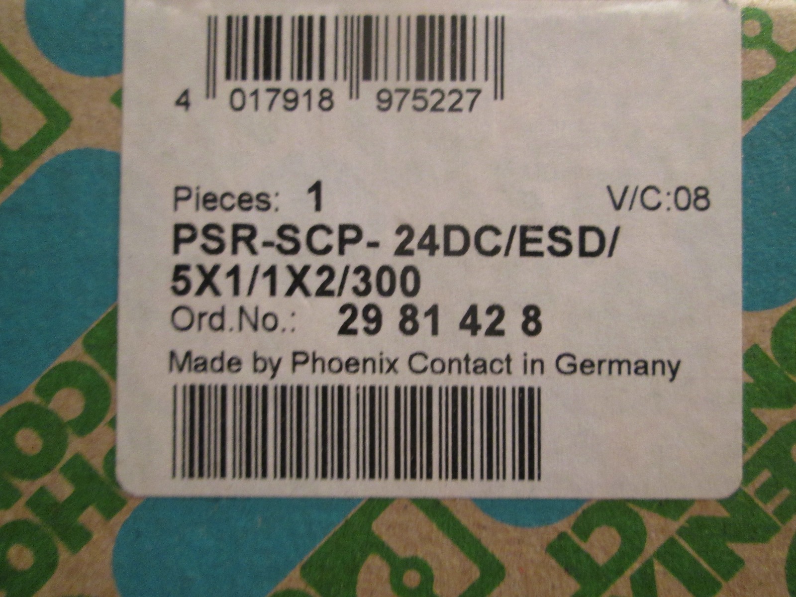 PHOENIX CONTACT PSR-SCP-24DC/ESD/5X1/1X2/300 SAFETY RELAY MODULE **NEW**