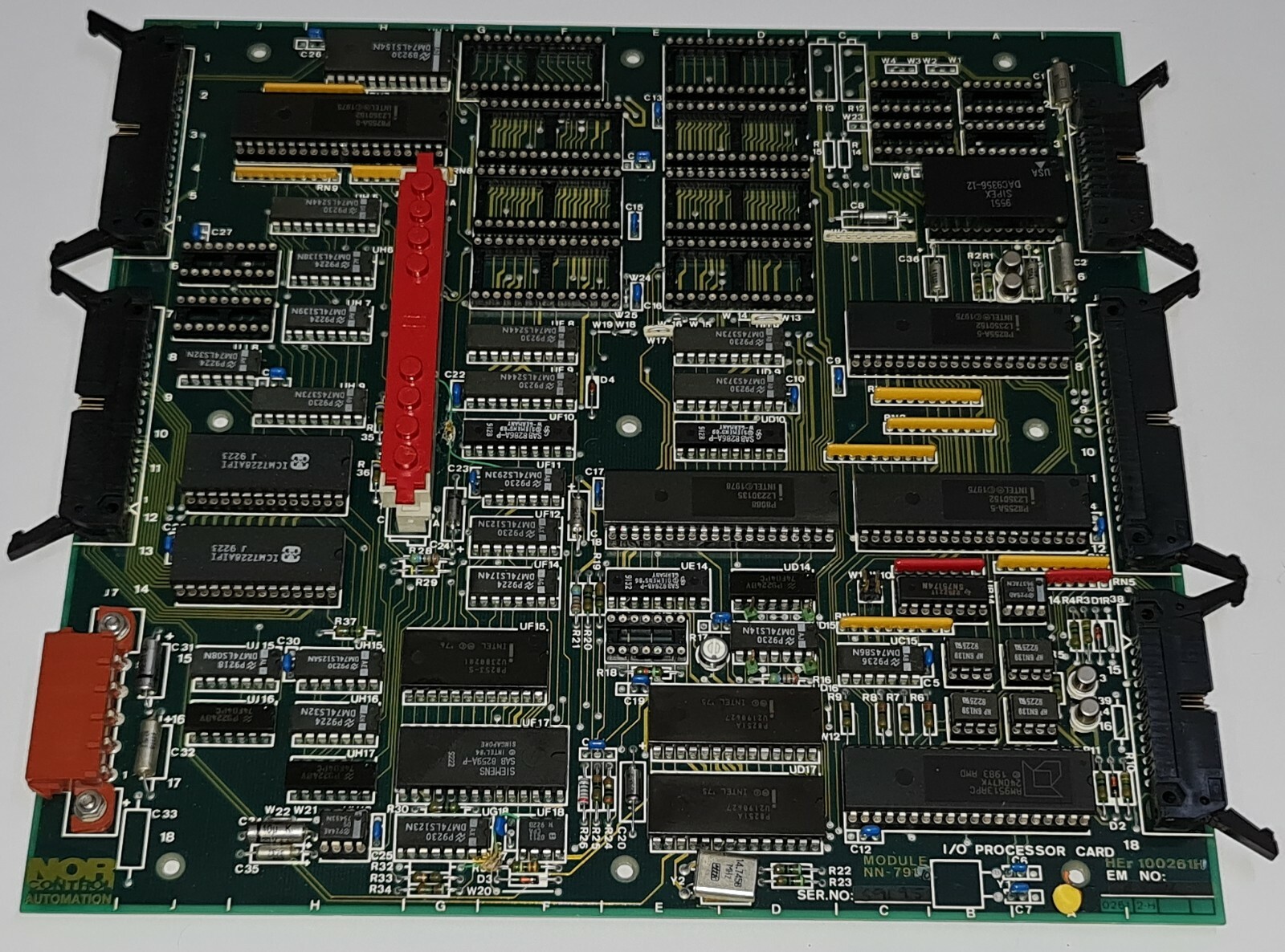 NORCONTROL AUTOMATION MODULE NN-791.10 I/O PROCESSOR CARD S/N : S9195