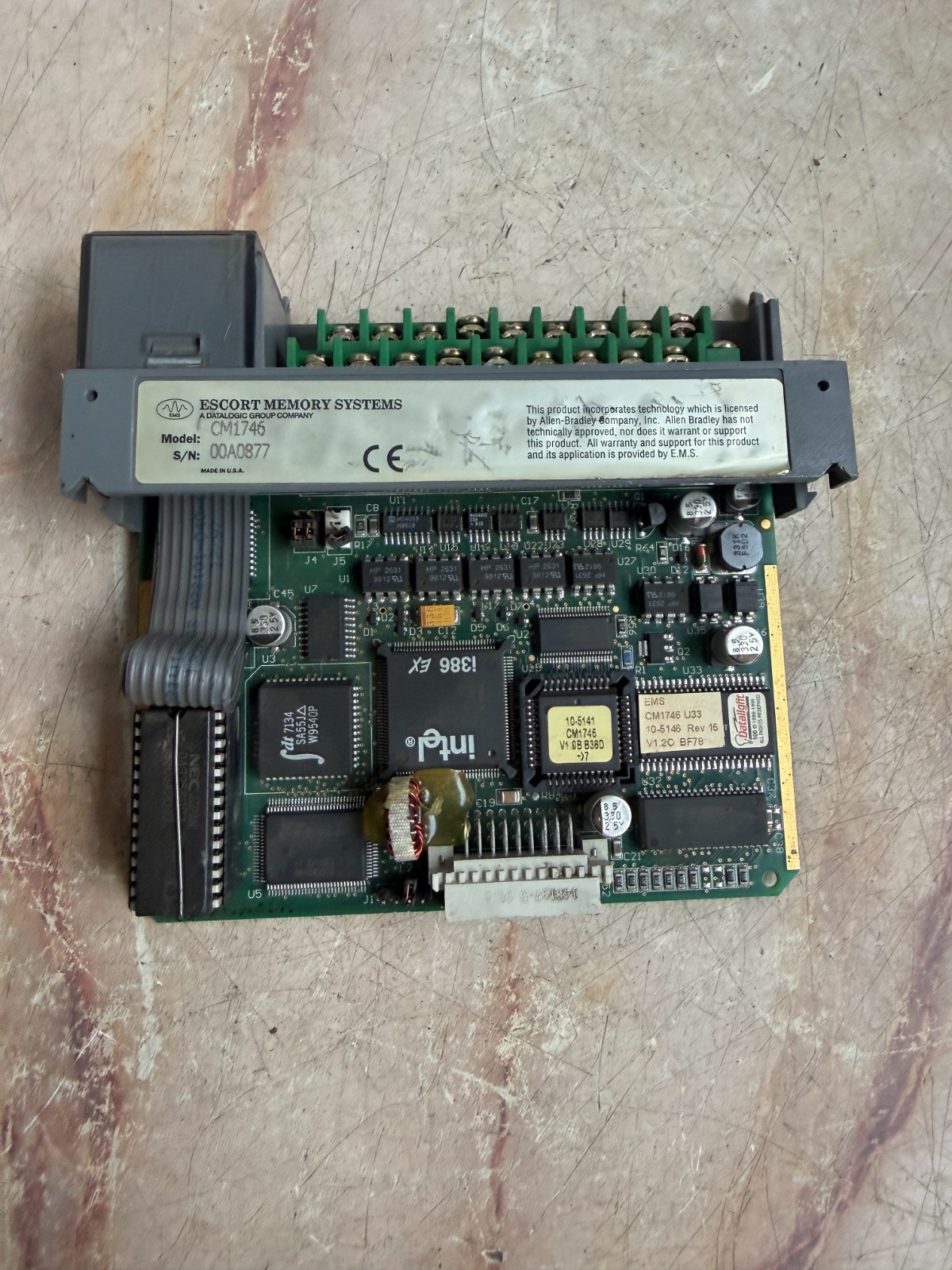 ESCORT MEMORY SYSTEMS CM1746 PLC Memory Module Allen Bradley Compatible