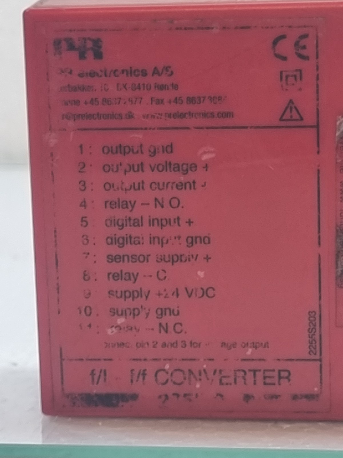 PR ELECTRONICS 2255 F/T-f/TConverter 24VDC