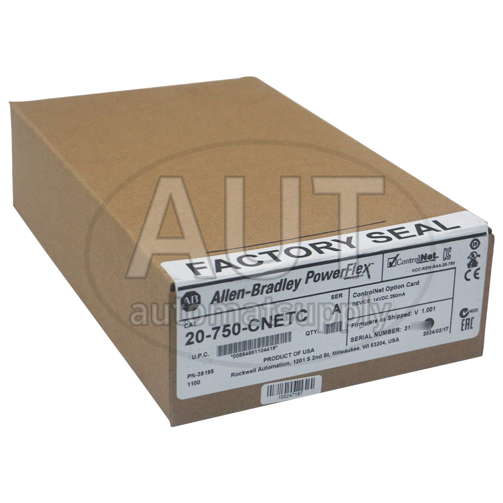 YG sealed Allen-Bradley 20-750-CNETC Module SER. A 14VDC F/W V1.001