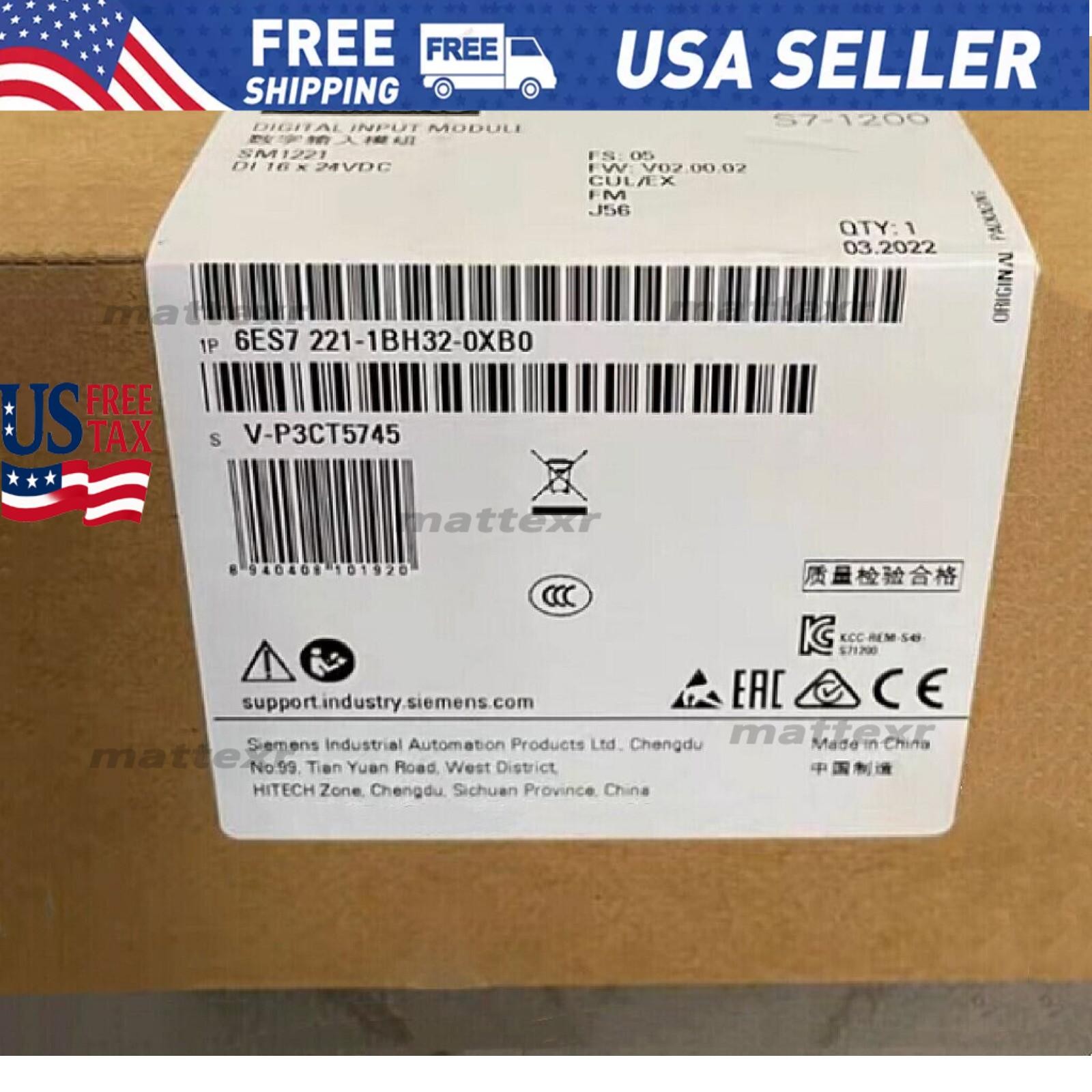 New Siemens 6ES7221-1BH32-0XB0 6ES72211BH320XB0 S7-1200 Digital input SM 1221