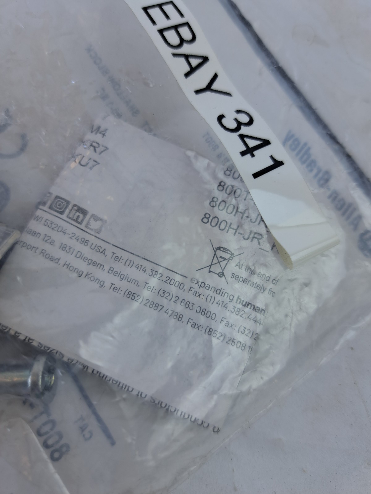 Allen Bradley 800TXA Contact Shallow Block Module 800T-XA