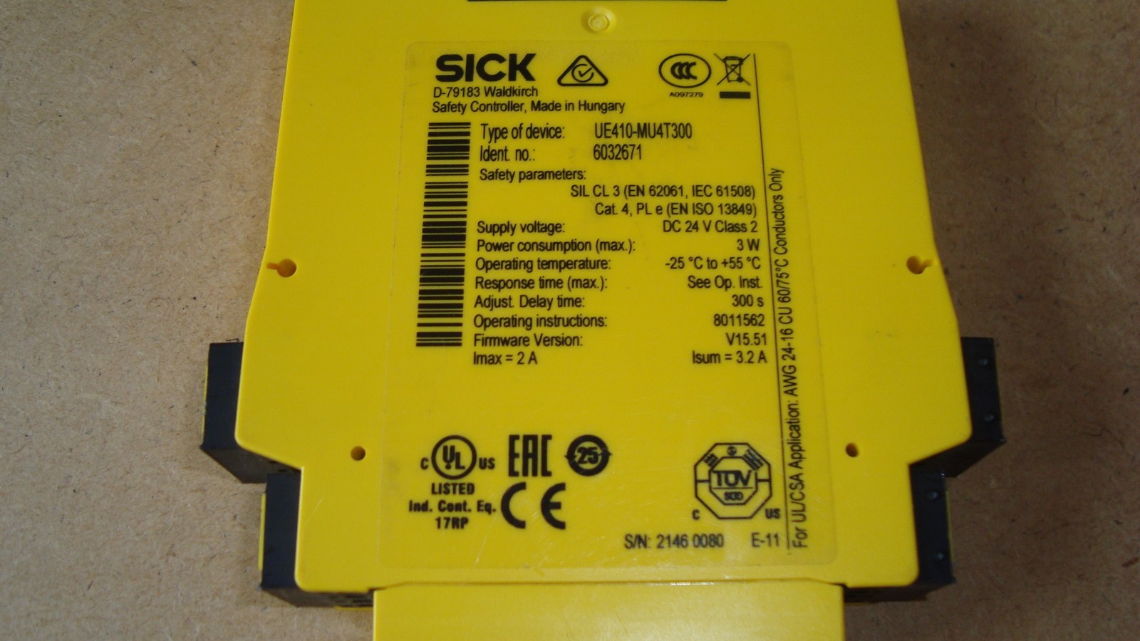 Sick UE410-MU4T300 6032671 – Safety controllers Flexi Classic / Main module –