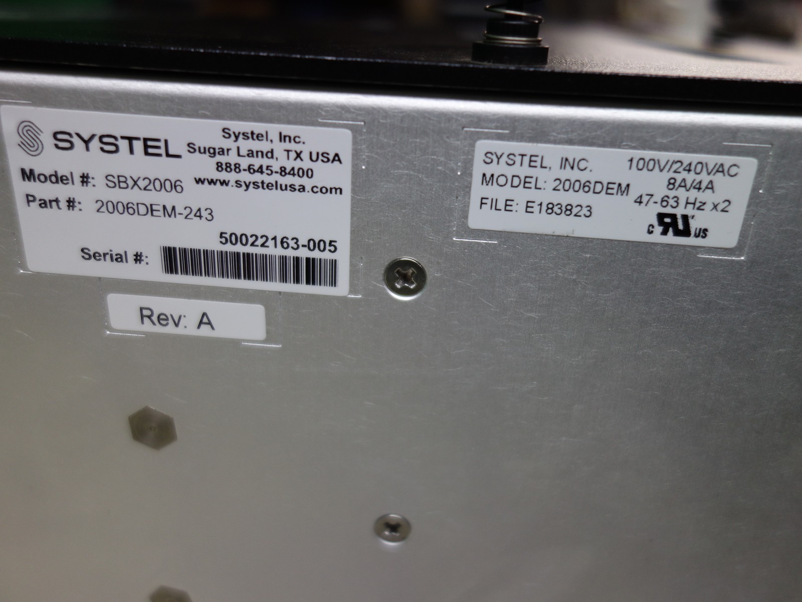 DEMATIC SYSTEL F0010-44DAG-AH SBX2006 2006DEM-243 FLEXSORT CONTROLLER *New SPARE