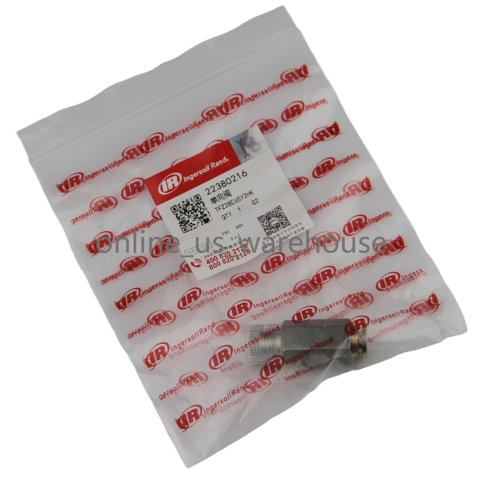 New Check Valve 22380216 Fits for Ingersoll Rand Air Compressor 223-802-16 – US