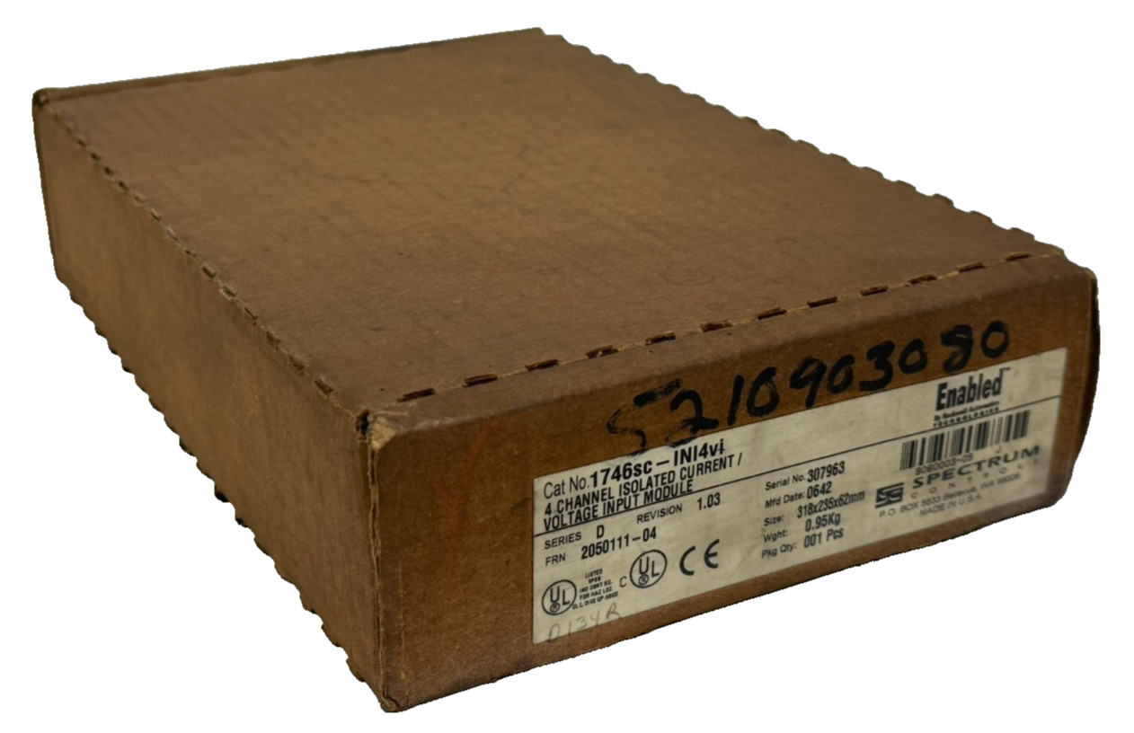 NEW SPECTRUM CONTROLS 1746sc-INI4vi INPUT MODULE SLC500 SER. D REV. 1.03