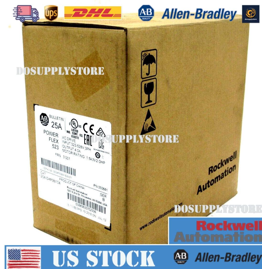 NEW ALLEN BRADLEY 25A-D4P0N104 AC DRIVE POWER FLEX 523 SERIES B 25AD4P0N104
