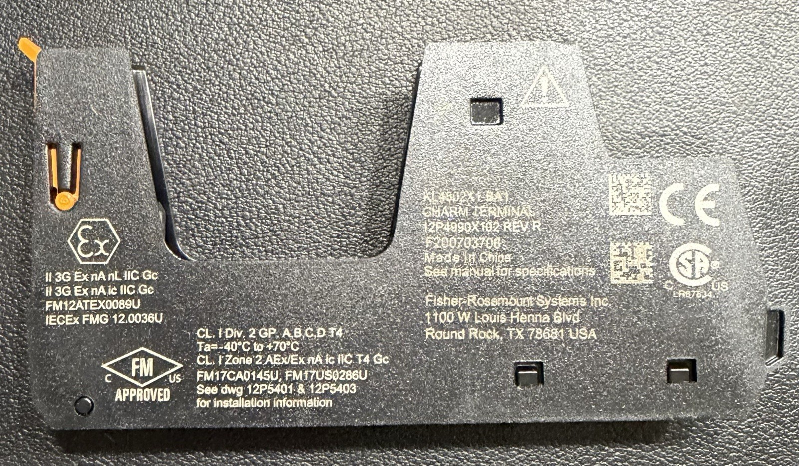 Emerson DeltaV KL4502X1-BA1 Charm Terminal 12P4990X102 Rev. R NEW