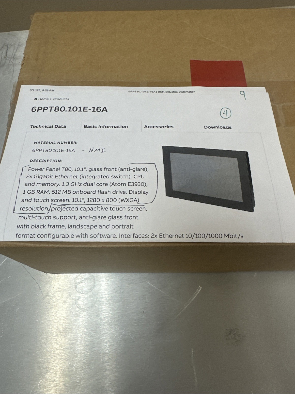 6PPT80.101 E– 16 A – HMI