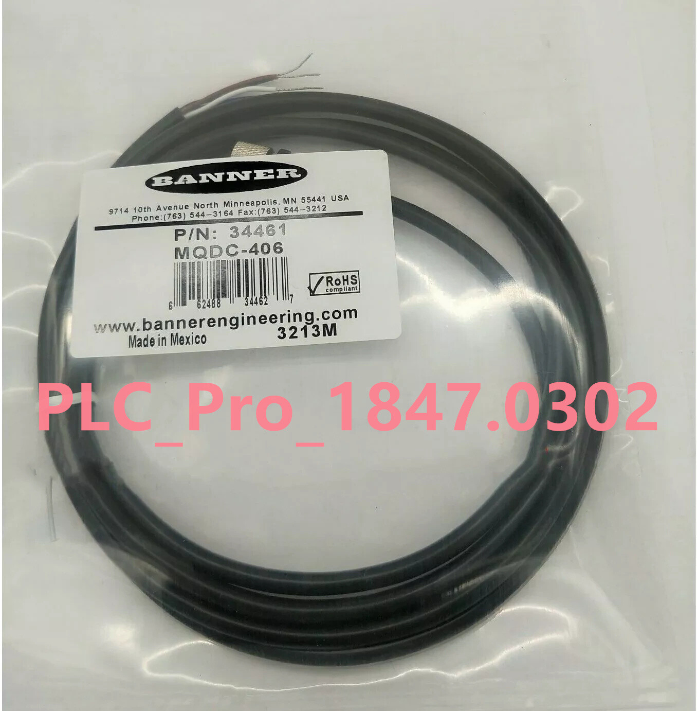1PCS Brand New BANNER MQDC-406 Sensor Connection Line Fast delivery
