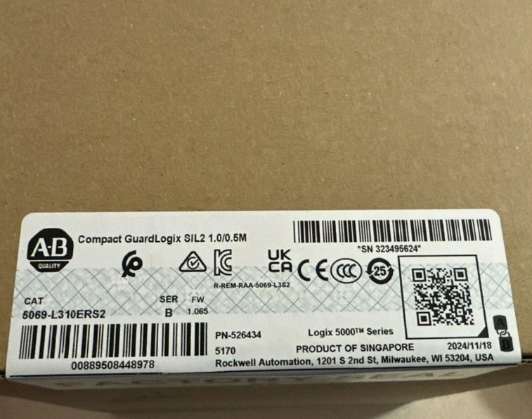 AB 5069-L310ERS2 / B Safety Controller Compact GuardLogix 5069L310ERS2