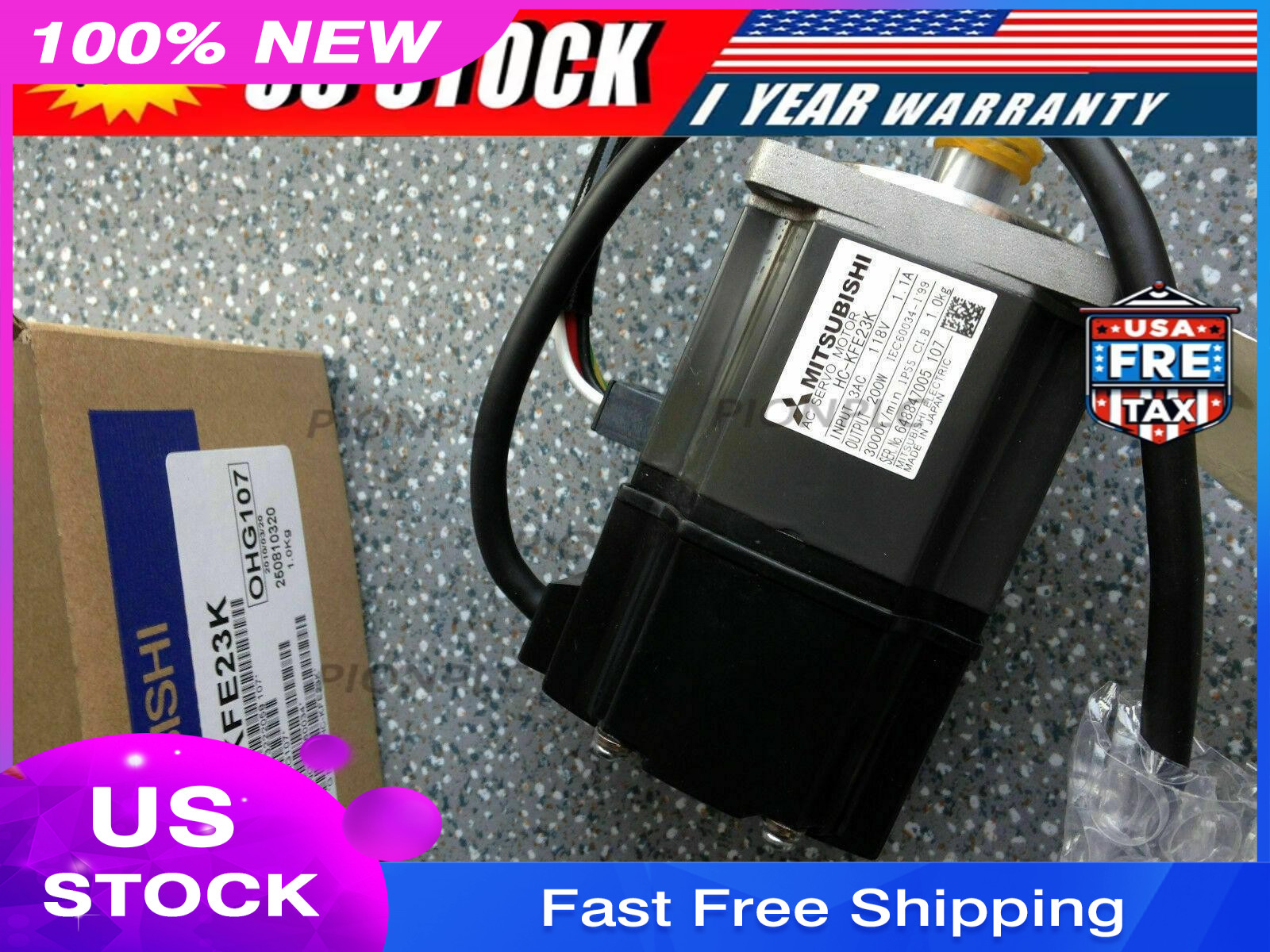 MITSUBISHI HC-KFE23K AC SERVO MOTOR New In Box HCKFE23K Expedited Shipping