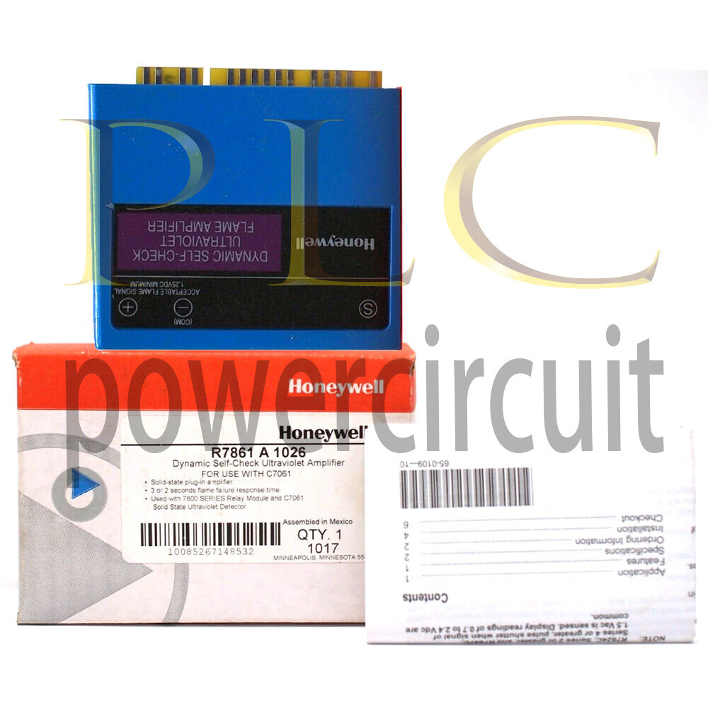 New Genuine HONEYWELL R7861A1026 Ultraviolet Flame Amplifier In Box~